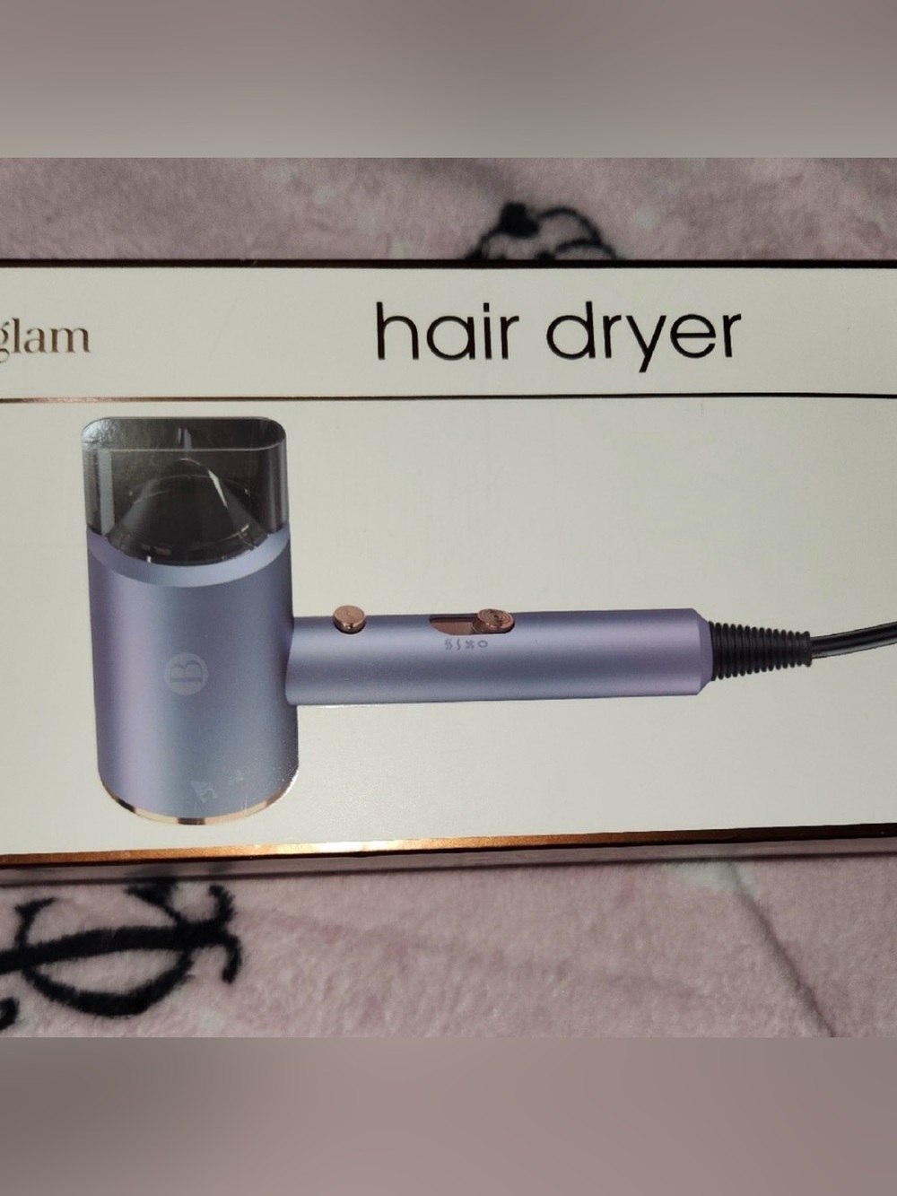 B’glam Purple Hair Dryer new in box 🗃️ never used